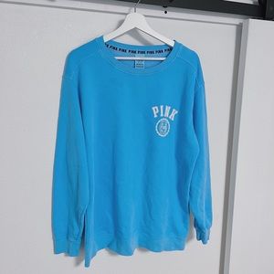 Victoria’s Secret PINK blue crewneck sweater